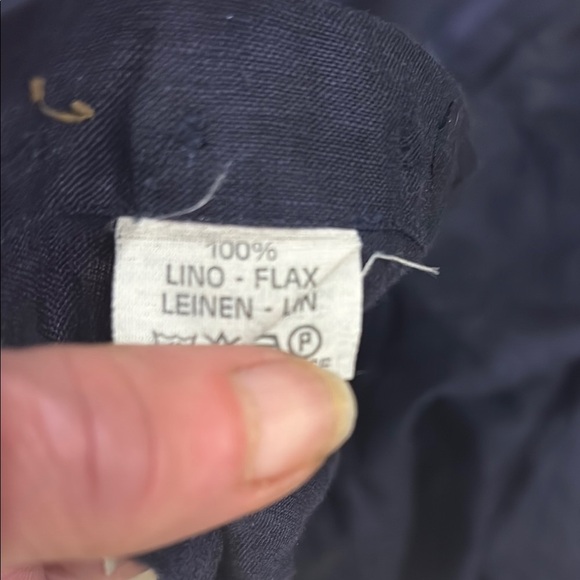 Men's Navy Casual Button Down Shirt - Picture 9 of 11